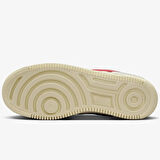 Nike Air Force 1 Shadow Sneaker Unisex Hakiki Deri Günlük Spor Ayakkabı Beyaz Kırmızı