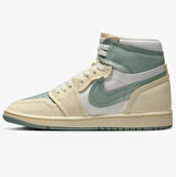 Nike Air Jordan 1 High Method Of Make Unisex Sneaker Hakiki Deri Bilekli Günlük Spor Ayakkabı Krem