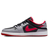 Nike Air Jordan 1 Low Flyase  Mens Leather Sneaker Hakiki Deri Erkek Günlük Spor Ayakkabı Antrasit