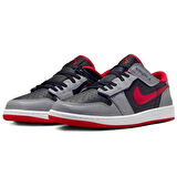Nike Air Jordan 1 Low Flyase  Mens Leather Sneaker Hakiki Deri Erkek Günlük Spor Ayakkabı Antrasit