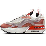Nike Air Max Furyosa Sneaker White Platform Taban 4cm Kadın Günlük Spor Ayakkabı Krem Turuncu