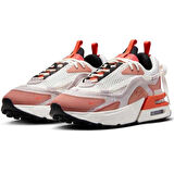 Nike Air Max Furyosa Sneaker White Platform Taban 4cm Kadın Günlük Spor Ayakkabı Krem Turuncu