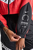 Nike Sportswear Jacket Woven Street Oversize Kadın Dokuma Büyük Beden Spor Ceket Kırmızı