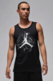Nike Air Jordan Cement Slvls Crew Erkek Atlet Siyah