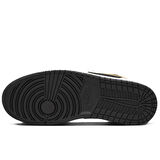 Nike Air Jordan 1 Low Leather Sneaker Hakiki Deri Unisex Günlük Spor Ayakkabı Siyah-Beyaz