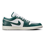 Nike Air Jordan 1 Low Se Gs Leather Sneaker Hakiki Deri Günlük Spor Ayakkabı Beyaz Yeşil