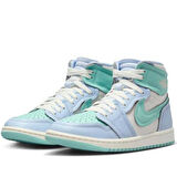 Nike Air Jordan 1 High Method Of Make Unisex Sneaker Hakiki Deri Bilekli Günlük Spor Ayakkabı Mavi Yeşil