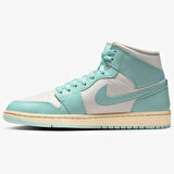 Nike Air Jordan 1 Mid Unisex Leather Sneaker Hakiki Deri Bilekli Günlük Spor Ayakkabı Yeşil