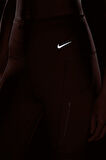 Nike Go Therma Fit Firm Support High Waisted 7/8 With Pockets Training Kadın Lazer Kesim 6 Cepli Toparlayıcı Tayt Kahverengi