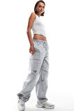 Nike Sportswear Oversized Cargo Dans Pant Kadın Oversize Kargo Cepli Dokuma Eşofman Altı Gri