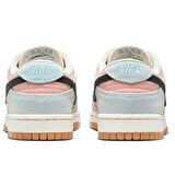 Nike Dunk Low Leather Unisex Sneaker Hakiki Deri Mavi Pembe Spor Ayakkabı