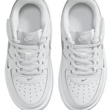 Nike Force 1 Low Easyon AF1 Leather Unisex Sneaker White Unisex Lastik Bağcıklı Hakiki Deri Günlük Çocuk Spor Ayakkabı Beyaz