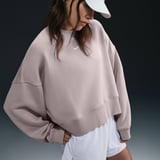 Nike Sportswear Essential Collection Fleece Oversized Kadın Sweatshirt Açık Lila