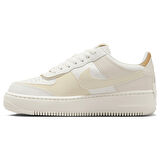 Nike Air Force 1  AF1 Shadow Leather Unisex Sneaker Hakiki Deri Günlük Spor Ayakkabı Bej