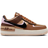 Nike Air Force 1 Shadow Sneaker Unisex Reflektörlü Hakiki Deri Günlük Spor Ayakkabı Kahverengi