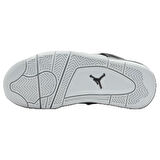 Nike Air Jordan 4 Retro Mid Pure Platinum Leather Unisex Sneaker Hakiki Deri Unisex Günlük Spor Ayakkabı Gri