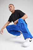 Nike Tech Woven Oversized Pants Flat Pewter Paraşüt Kumaş Erkek Oversize Bol Kesim Eşofman Altı Sax Mavi