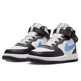Nike Force 1 Mid Easyon AF1 Leather Unisex Sneaker White Unisex Lastik Bağcıklı Hakiki Deri Bilekli Günlük Spor Ayakkabı Beyaz
