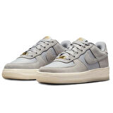 Nike Air Force 1 AF1 Leather Unisex Sneaker Hakiki Deri Günlük Spor Ayakkabı Gri
