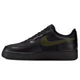 Nike Air Force 1 AF1 Low Goretex 'Black Cargo Khaki' Leather Unisex Black Sneaker Su Geçirmez Hakiki Deri Günlük Spor Ayakkabı Siyah