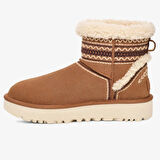 UGG Women's Classic Mini Atherson Boot Kadın Hakiki Süet Deri İçi Koyun Yünlü Bot Kahverengi