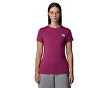 The North Face W Ss Sd Slim Tee Kadın Günlük Tişört NF0A87NH6EO1 Pembe