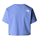 Simple Dome Cropped Relaxed Kadın Mavi Outdoor T-Shirt NF0A87U40YI1