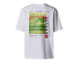 The North Face U Axys Oversized S/S  Tee Erkek Günlük Tişört NF0A8C1RFN41 Beyaz