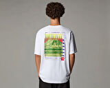 The North Face U Axys Oversized S/S  Tee Erkek Günlük Tişört NF0A8C1RFN41 Beyaz