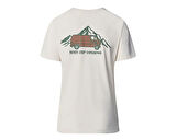 The North Face W Ss Outdoor Graphic Tee Kadın Outdoor Tişörtü NF0A8C22QLI1 Beyaz