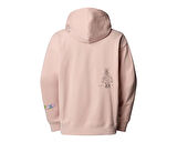 The North Face U Mountain Cleanup Oversized Hoodie Unisex Outdoor Sweatshirts NF0A8C2VLK61 Pembe