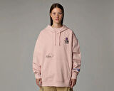The North Face U Mountain Cleanup Oversized Hoodie Unisex Outdoor Sweatshirts NF0A8C2VLK61 Pembe