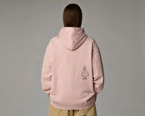The North Face U Mountain Cleanup Oversized Hoodie Unisex Outdoor Sweatshirts NF0A8C2VLK61 Pembe