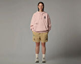 The North Face U Mountain Cleanup Oversized Hoodie Unisex Outdoor Sweatshirts NF0A8C2VLK61 Pembe