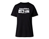 The North Face W Foundation Tee Graphic 1 Kadın Günlük Tişört NF0A8BRZJK31 Siyah