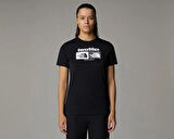 The North Face W Foundation Tee Graphic 1 Kadın Günlük Tişört NF0A8BRZJK31 Siyah