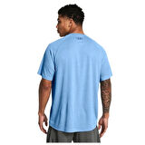 Tech Textured Erkek Mavi Antrenman T-Shirt 1382796-465
