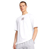 Heavyweigt Oversized Erkek Beyaz Günlük Stil T-Shirt 1386803-100