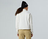 The North Face W Glacier Fleece 1/2 Zip Short Jacket Kadın Outdoor Çeyrek Fermuarlı Polar Üst NF0A8D2CQLI1 Beyaz