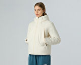 The North Face W Tnf Range Down Hooded Jacket Erkek Outdoor Montu NF0A8DQTQLI1 Beyaz