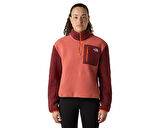 The North Face W Yumiori 1/4 Zip Kadın Outdoor Çeyrek Fermuarlı Polar Üst NF0A8E89EOW1 Kırmızı