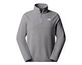 The North Face M Glacier Fleece 1/4 Zip Jacket Kadın Outdoor Parka NF0A8D0QCQI1 Gri
