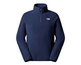 The North Face M Glacier Fleece 1/4 Zip Jacket Kadın Outdoor Parka NF0A8D0Q8K21 Lacivert