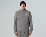 The North Face M Glacier Fleece 1/4 Zip Jacket Kadın Outdoor Parka NF0A8D0QCQI1 Gri