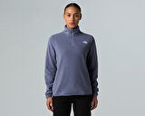 The North Face W Glacier Fleece 1/4 Zip Jacket Kadın Outdoor Çeyrek Fermuarlı Polar Üst NF0A8D2JBTR1 Mavi