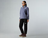 The North Face W Glacier Fleece 1/4 Zip Jacket Kadın Outdoor Çeyrek Fermuarlı Polar Üst NF0A8D2JBTR1 Mavi