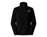 The North Face W Glacier Fleece 1/4 Zip Jacket Kadın Outdoor Çeyrek Fermuarlı Polar Üst NF0A8D2JJK31 Siyah