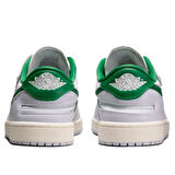 Nike Air Jordan 1 Low Flyase  Mens Leather Sneaker Hakiki Deri Lastik Bağcıklı Erkek Günlük Spor Ayakkabı Beyaz