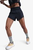 Nike Dri-Fit Brief-Lined Trail Running Short Fermuar Cepli Reflektörlü Slip Astarlı Kadın Koşu Şortu Siyah