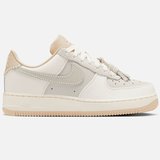 Nike Air Force 1 AF1 1,07 Tassel Detail Leather Womens Sneaker Hakiki Deri Günlük Spor Ayakkabı Krem